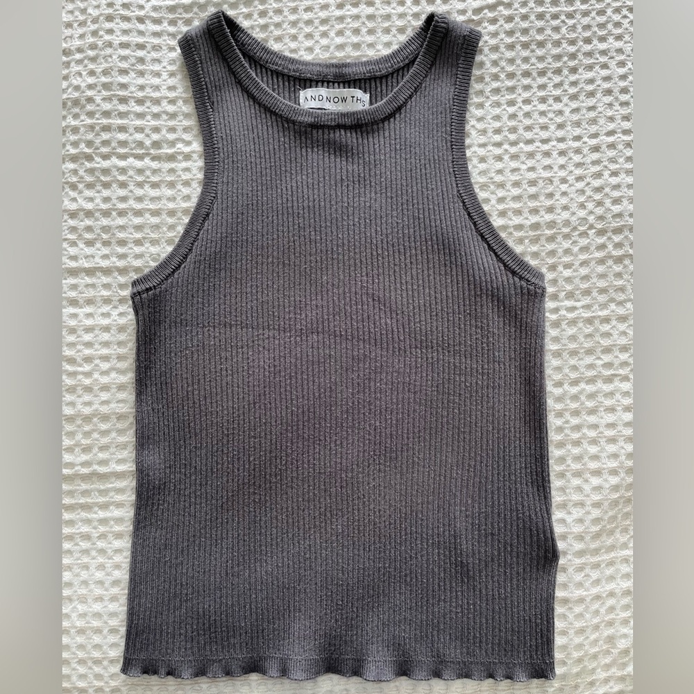 And Now This Grey Full Length Tank Top